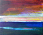 Ian Penny Acrylic Ink abstract painting  Back to Back
